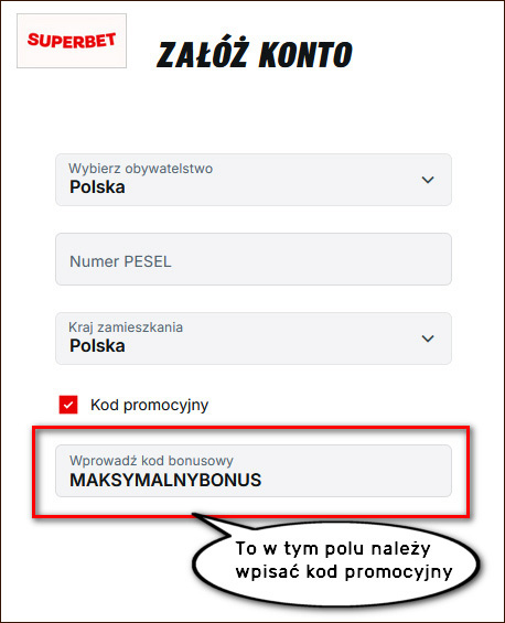 Superbet kod promocyjny